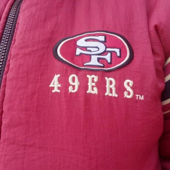 Vtg. San Francisco 49ers Pro Player NFL Experience Reversible Jacket - Size GD/L - Picture 14 of 15